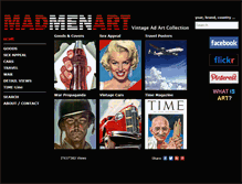 Tablet Screenshot of madmenart.com